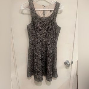 Express fit & flare black lace dress XS gently used